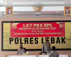 Polres Lebak Gelar Lat Pra Ops Lilin M