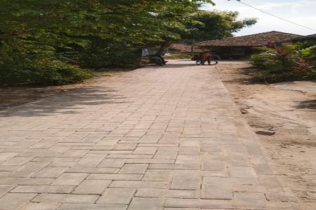 PEMBANGUNAN JALAN PAVING BLOK TELAH TE
