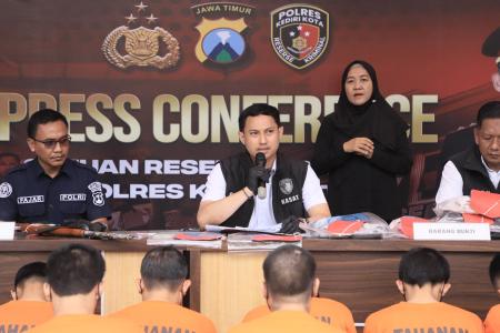 POLRES KEDIRI KOTA UNGKAP 8 KASUS 