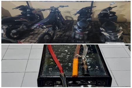 Polsek Prigen Amankan 7 Pemuda Diduga 